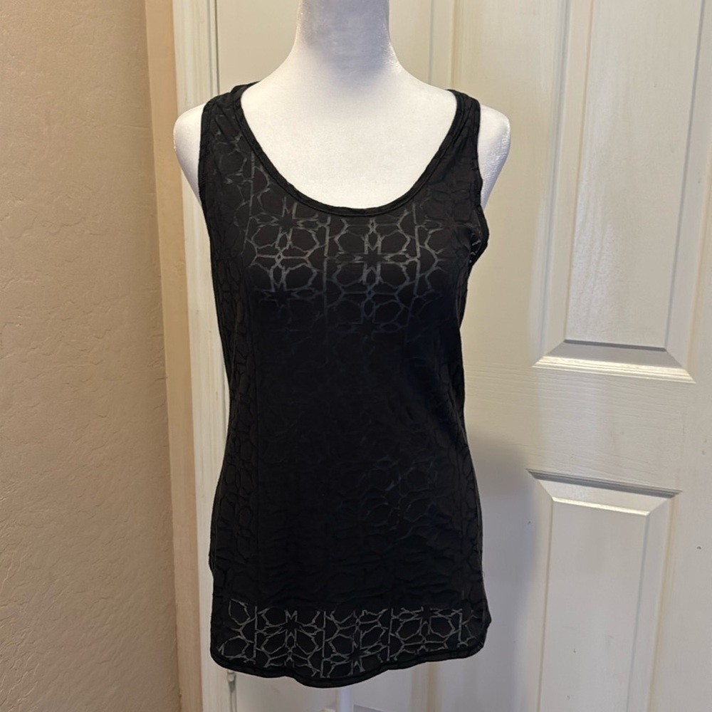 Semi sheer tank top